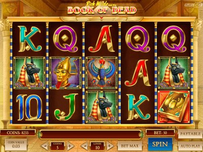 Игровой автомат Book Of Dead студии Play'n GO
